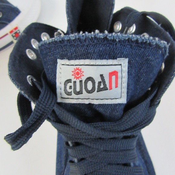 Guoan Star "Sport" Men's size 6 Hi Top Sneakers zipper sides - Picture 7 of 8
